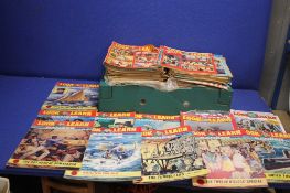 A LARGE QUANTITY OF LOOK AND LEARN MAGAZINES