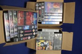 A COLLECTION OF DOCTOR WHO VHS VIDEOS