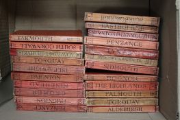 A COLLECTION OF 22 WARD LOCK AND CO RED BOUND TRAVEL BOOKS, to include Paignton, Isle of White,