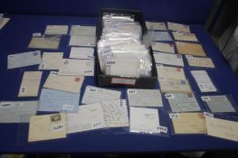A BOX OF MISCELLANEOUS LETTERS AND DOCUMENTS ETC. to include examples from 1966, 1982, 1990, etc