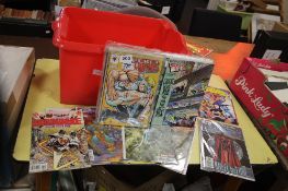 VALIANT FUTURE FORCE COMICS, together with DC countdown to the final crisis comics, Night wing,