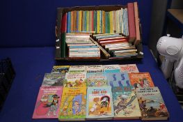 TWO BOXES OF COLLECTABLE CHILDRENS BOOKS, to include Ladybird books by Enid Blyton etc