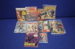 SPY CRIME COMICS TO INCLUDE TOP SECRET PICTURE LIBRARY No. 3, Espionage No. 4, Thriller Picture