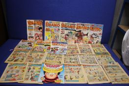 A COLLECTION OF BEANO COMICS, to include 1966 some still with free gifts