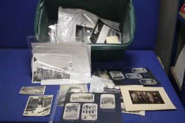 A BOX OF ASSORTD PHOTOGRAPHS, to include mainly buildings and people