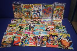 A COLLECTION OF MARVEL COMICS, to include Captain America, Wonderman Submariner, Superman Man Of