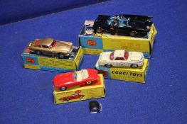 A BOXED CORGI BAT MOBILE 267, together with a boxed James Bond Aston Martin 261, a boxed Corgi