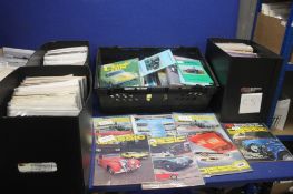 FIVE BOXES OF CAR RELATED MAGAZINES, to include classic cars etc