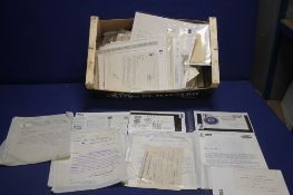 A COLLECTION OF MISCELLANEOUS EPHEMERA AND VARIOUS CORRESPONDANCE, to include items from channel