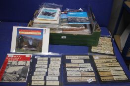 A TRAY OF RAILWAY RELATED MAGAZINES AND EPHEMERA
