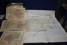 A COLLECTION OF 15 ORDNANCE SURVEY MAPS OF BRITAIN, together with 19 smaller maps to include