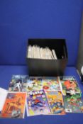 A COLLECTION OF DC AND MARVEL COMICS, to include Damage, Bishop, Avengers, New Mutans, Red Sonja