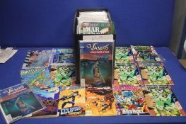 A TRAY OF DC COMICS, to include Takion, Atlantis, Martian Manhunter, Hawk World, Vamps etc