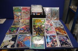 A BOX OF MALIBU COMICS, to include Welcome to Tranquility, Freak, Mecury Heat, Gasoling, Aquaman,
