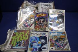 DC COMICS THE NEW TEEN TITANS, to include Volume I 1985, Volume 2 1986, Volume 7 and 9 1991 etc