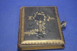 AN ALBUM OF VICTORIAN PORTRAIT PHOTOGRAPHS, CARTE DE VISITES, to include examples by R. Jones