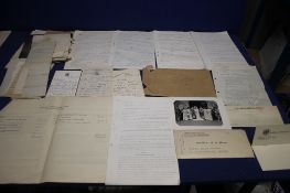 JOSIAH PARKES FAMILY ARCHIVE, a large quantity of letters and documents relating to this famous
