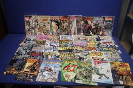 A COLLECTION OF ASSORTED COMICS, to include Tomorrow Storys, V For Vendetta Top TEN etc