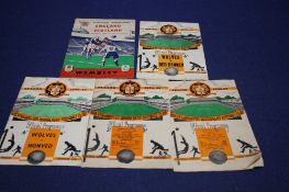 A COLLECTION OF 4 1950'S WOLVERHAMPTON WANDERERS PROGRAMMES