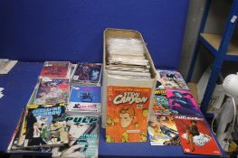 A TRAY OF MISCELLANEOUS COMICS, to include Xander, Ralph Snart, Speed Racer, The Empty Man, Anthrax,