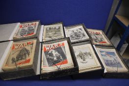 THE WAR ILLUSTRATED 255 WEEKLY MAGAZINEs contained in 8 filing boxes