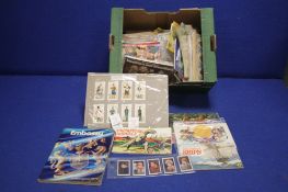 A COLLECTION OF TEA AND CIGARETTE CARDS, loose and in albums