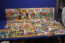 A COLLECTION OF THE AVENGERS COMICS MAINLY 1970S