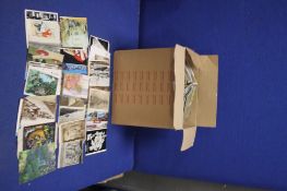 A TRAY OF MISCELLANEOUS POSTCARDS, in many hundreds to include topographic types