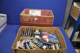 TWO TRAYS OF PAPERBACK DOCTOR WHO BOOKS (Trays not included)