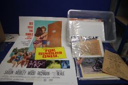 A TRAY OF ASSORTED POSTERS, to include mainly film posters