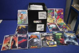 A TRAY OF MISCELLANEOUS COMICS. to include Spider, Prime, John Flood, The Dark, Alison Dare,