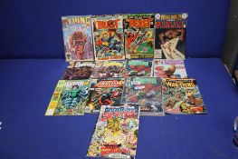 DC AND MARVEL COMICS, to include Green Lantern, The Tomb Of Dracula, The Thing, The Gargoyle, The