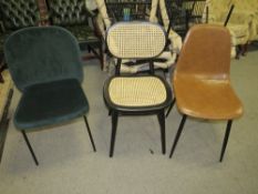 FOUR ASSORTED MODERN DINING CHAIRS