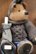 A VINTAGE CALEDONIAN COLLECTORS HAND MADE TEDDY BEAR