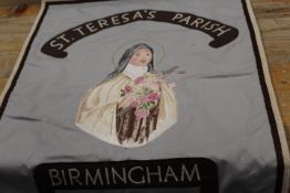 A ST. THERESA'S BIRMINGHAM PARISH WALL HANGING