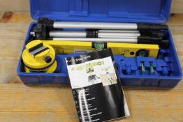 A CASED LASER SPIRIT LEVEL