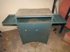 A VINTAGE METAL CABINET