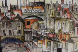 A QUANTITY OF FRAMED AND GLAZED PICTURES AND PRINTS TO INCLUDE AND ECCLESHALL EXAMPLE