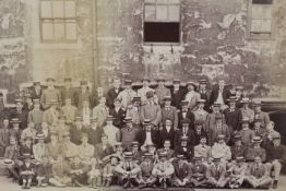 A BLACK & WHITE PHOTO OF BRASENOSE COLLEGE JUNE 1898 SIGNED BY WILLS & SAMSONS