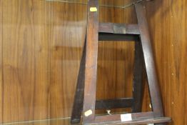 A VINTAGE WOODEN TABLE EASEL