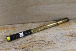 A 19TH CENTURY THREE DRAWER TELESCOPE