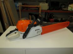 A STIHL MS 391 PETROL CHAIN SAW