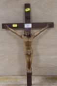 A VINTAGE WOODEN CRUCIFIX
