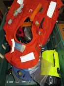 A TRAY OF SUNDRIES TO INC LIFE VEST ETC