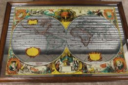 FIVE ASSORTED PRINTED MIRRORS