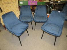 A SET OF FOUR MODERN DINING CHAIRS