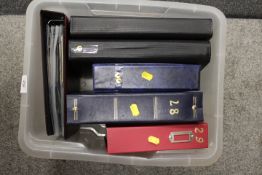 SIX FOLDERS OF ASSORTED VINTAGE POSTCARDS - VARIOUS TOPICS AND PERIODS