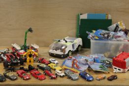 A COLLECTION OF LEGO AND CHILDS TOYS ETC