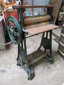 THE DAISY' VINTAGE CAST & WOODEN MANGLE