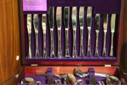 A CANTEEN OF ARTHUR PRICE STAINLESS STEEL CUTLERY - CONTENTS UNCHECKED